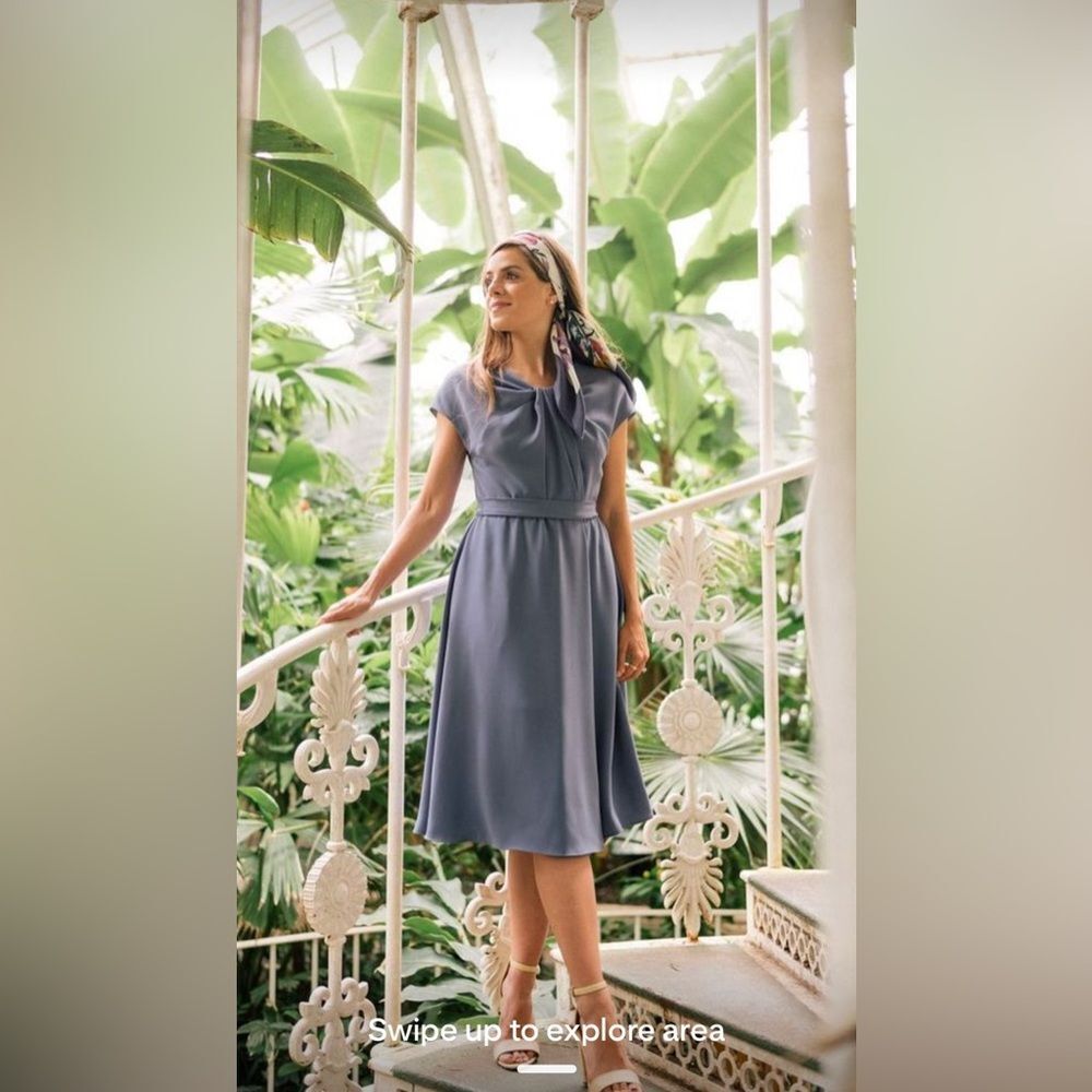 Gal Meets Glam Tie-Front Bridesmaid Dress Size 10 Minimalist Cottagecore